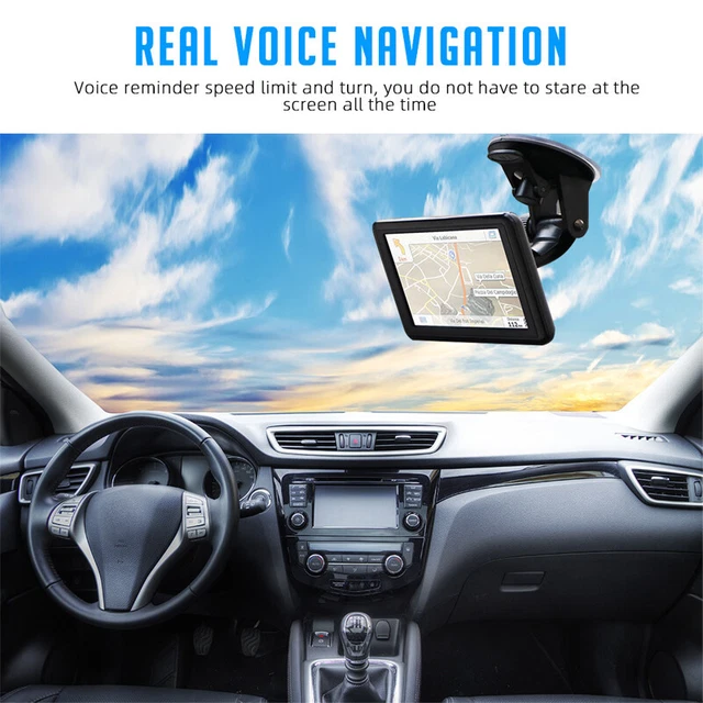 5" Car GPS Navigation Touch Screen Portable Sat Navi 8GB Lifetime Free Maps Set