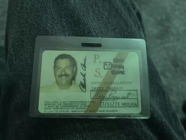 Walt Disney World Employee Id Card