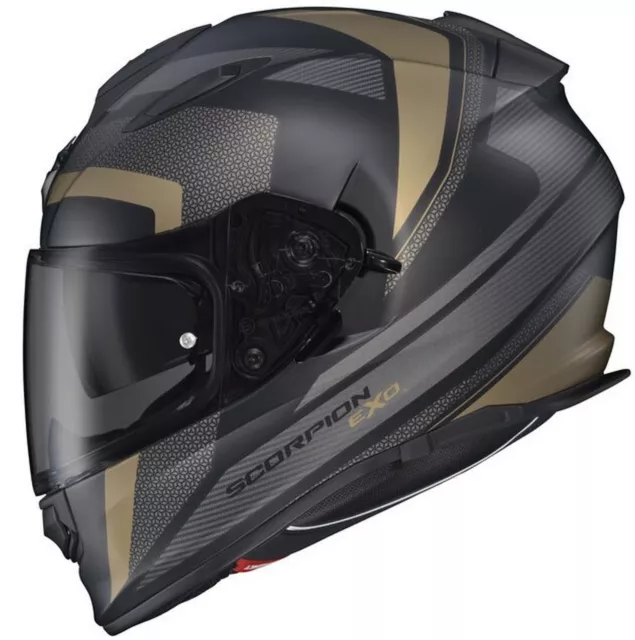 Scorpion Ryzer Evolution Motorcycle Helmet Gold