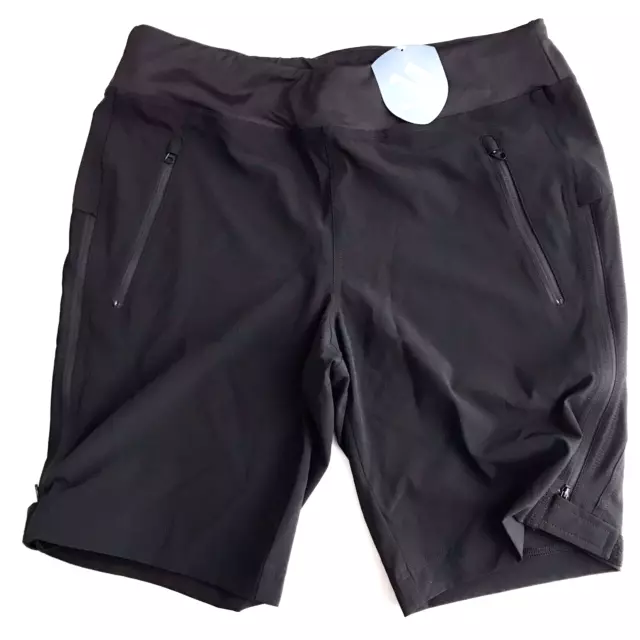 ELEVEN PINE Mujer L URISING PANTALONES CORTOS Bicicleta Ciclismo NUEVOS CON ETIQUETAS NEGRO PAQUETE ABIERTO