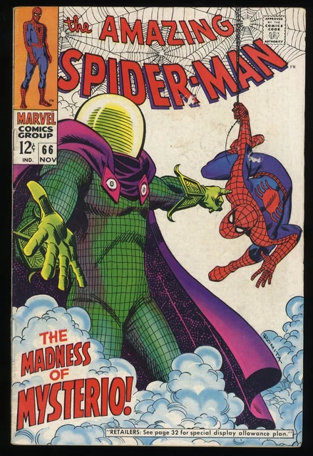 Amazing Spider-Man #66 VG/FN 5.0 Mysterio Appearance! Marvel 1968