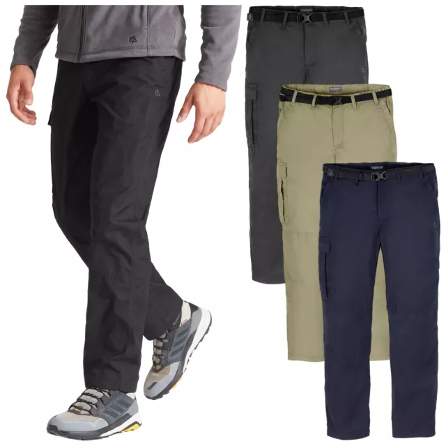Mens Walking Hiking Trousers Outdoor Cargo Craghoppers Kiwi Slim Tailored 2024