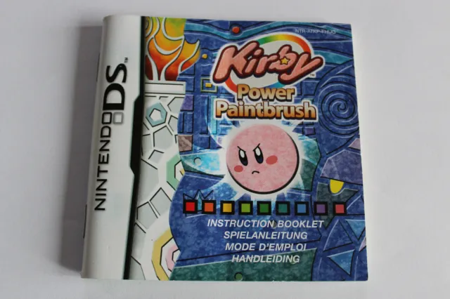 Notice / Mode d' emploi pour le jeu Kirby Power Paintbrush (Nintendo DS FHUG).