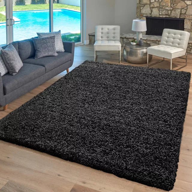 Thick Large Shaggy Rugs Non Slip Hallway Runner Rug Bedroom Living Room Carpet 3