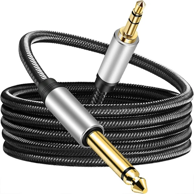 Cable Nylon Braided Cable for Amplifier Speaker Guitar Laptop 59inch