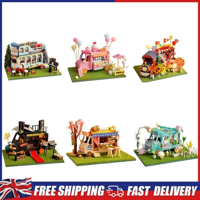DIY 3D HANDMADE Car Model Wooden House Building Kits Toys for Children