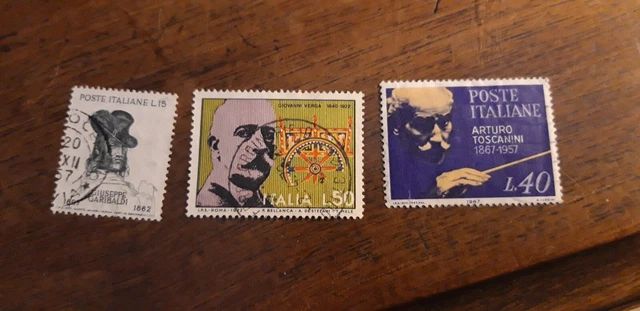 Timbres Italie stamps Italy 1953/1955/1956/1957/1958/1959/1960/1961/1963/1966 6