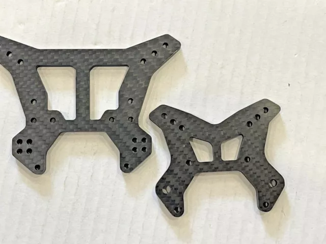 CARBON FIBER FRONT & REAR SHOCK TOWER for ARRMA TYPHON 6s BLX