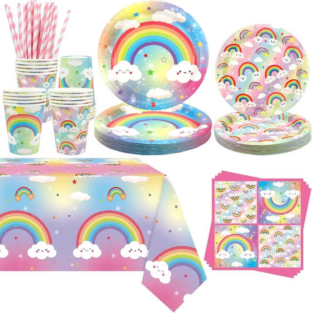 Kit Completo Di Decorazioni Per Feste A Tema Arcobaleno - Palloncini, Ghirlande E Addobbi Per Compleanni, Baby Shower E Feste Colorate - copertina