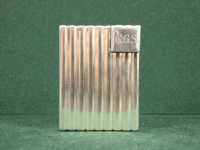 Briquet Lighter ancien essence CARTIER argent solid silver