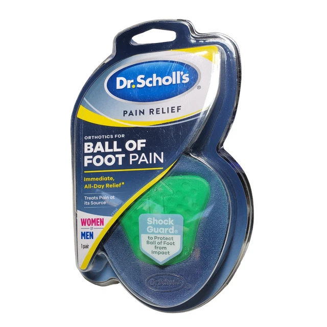 DR SCHOLLS ORTHODICS for Ball of Foot Pain Heel Inserts Unisex Shock