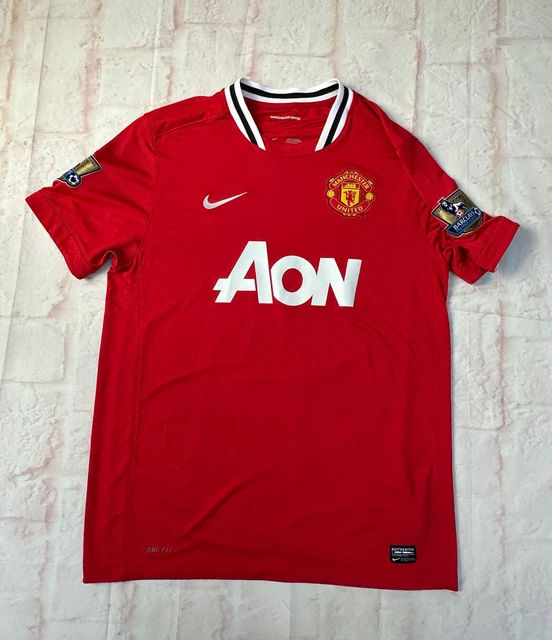 Manchester United 2011 Heimfußball Shirt Rooney Herren Large