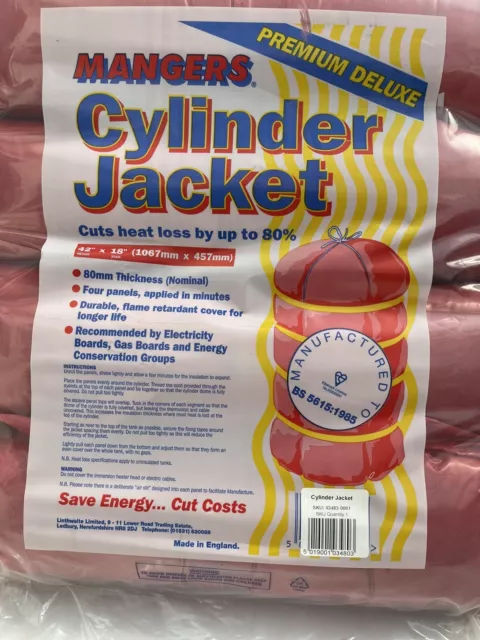 "CHAQUETA CILINDRO MANAGERS (42"" x 18").  (1067 mm x 457 mm) agua caliente