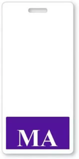 MA Badge Buddy - Vertical - Hospital ID Card Buddies for Medical Assistants
