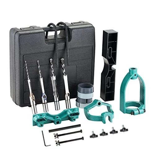YUCHENGTECH Bench Drill Locator Set Woodworking Bench Mortiser Square Hole Ch...
