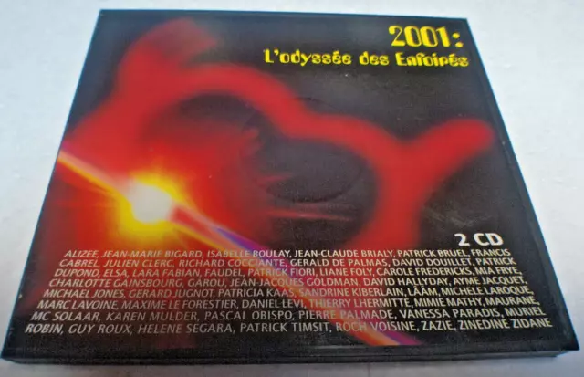 CD LES ENFOIRES 2001 L'ODYSSEE DIGIPACK 2 CD 40 TITRES  ETGrih