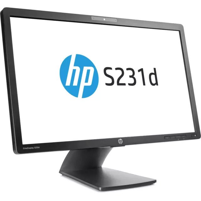 HP EliteDisplay S231d 23" Full HD 1080p IPS LED Monitor - VGA DISPLAY USB Ports