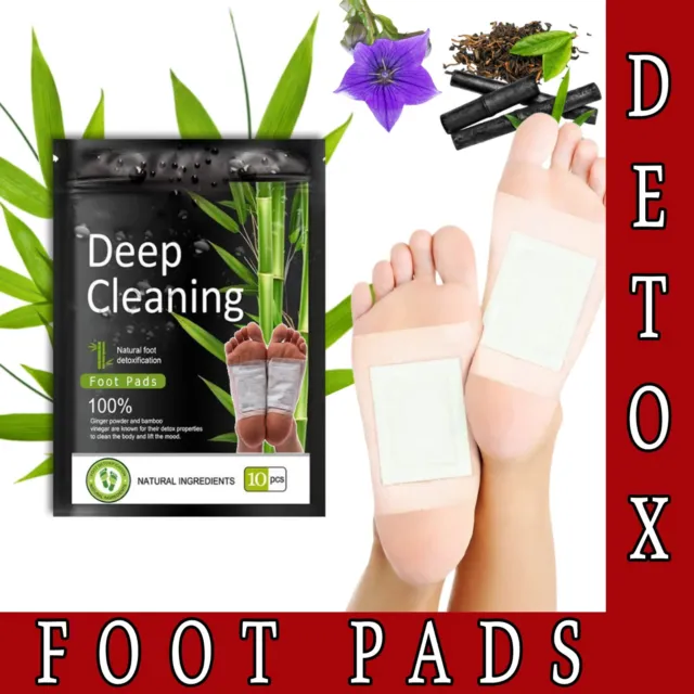 10Pcs Detox Foot KINOKI Pads Patches Body Toxins Feet Slimming Deep Cleansing