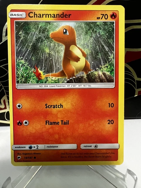 Charmander 18/147 Common Burning Shadows | Non-Holo | Pokemon Card NM/M