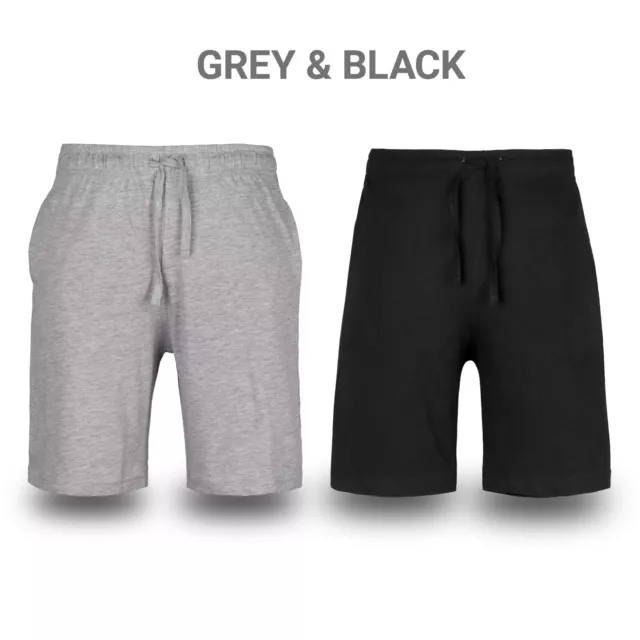 Mens Shorts pants lounge Sleep Pyjama With 2 side Pockets 2 in pack