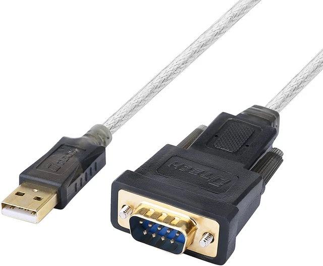 DTECH SERIAL CABLE to USB Adapter DB9 Male RS232 Port Supports Windows