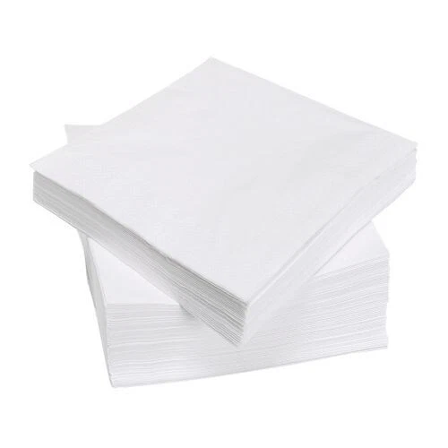 Case of 500 White Paper Napkins 30cm 1Ply Serviettes Restaurants, BBQs, Party