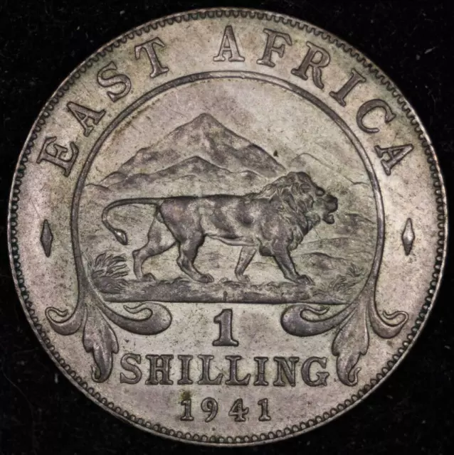 1941 British East Africa Silver Shilling