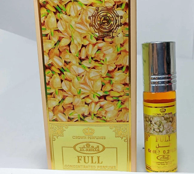 Al Rehab Perfumes Corona Completa Aceite Perfume Concentrado Attar Cada Paquete de 6 ml
