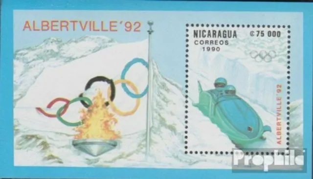 Nicaragua Block192 (kompl.Ausg.) postfrisch 1990 Olympische Winterspiele ´92