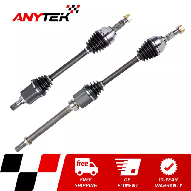 Front Left + Right CV Axle Shaft for 2007-2013 Nissan Altima 2.5L w/ CVT Trans.