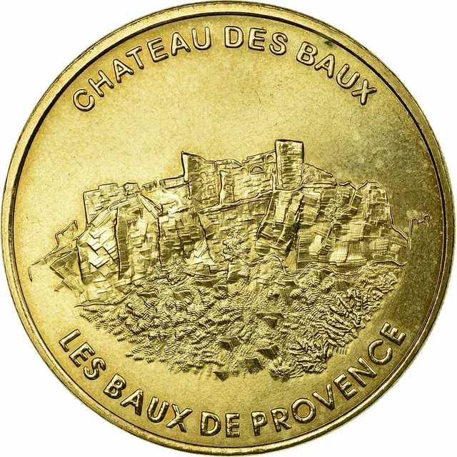 [#688236] France, Token, Tourist Token, Les Baux de Provence- le Château, Arts &
