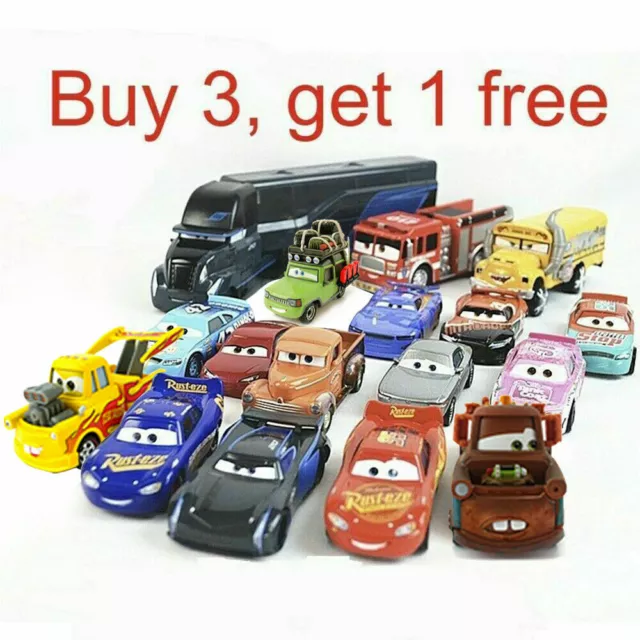 Disney Pixar Cars McQueen 1:55 Diecast Model Loose Car Toys Gifts For Kids UK