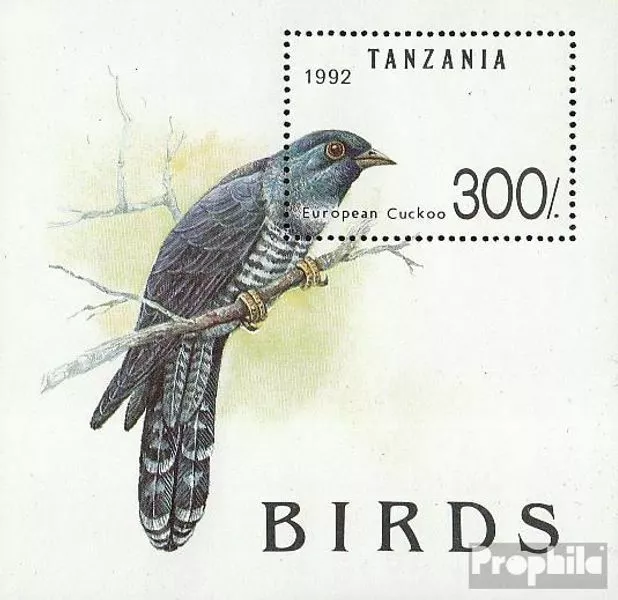 tanzanie Bloc 190 (complète.Edition.) neuf avec gomme originale 1992 Oiseaux