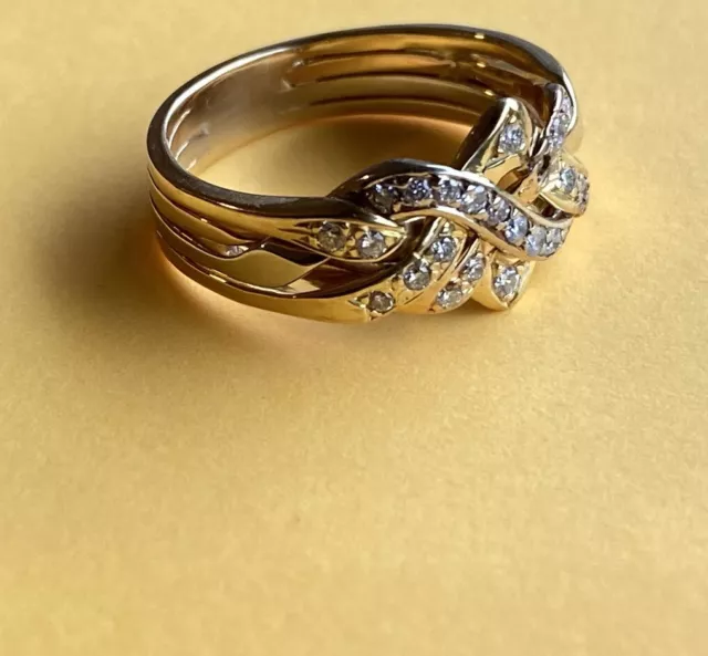 Vintage Diamantring Gold 750/18k