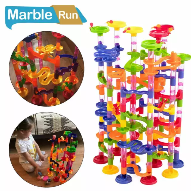 219Pc Marble Run Race Set Construction Building Blocks Kids Toy Game Track