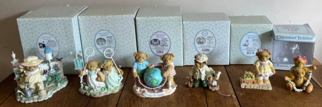 Enesco Cherished Teddies -  Lot of 6 figurines inc. Special and limited editions