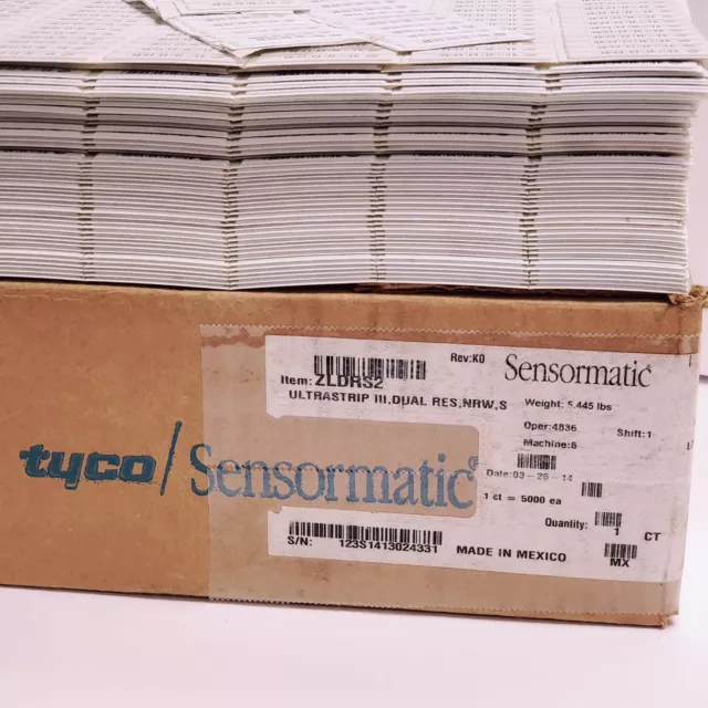 Tyco Sensormatic Zldrs2 5,000 Piece Box Ultrastrip Iii Dual Res Narrow S Barcode 3