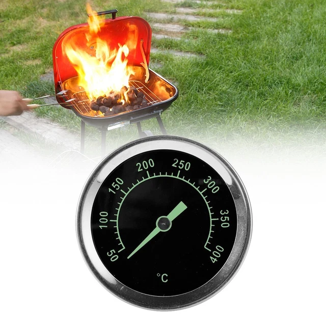 Mejora la experiencia de parrilla con termómetro de instalación de acero inoxidable