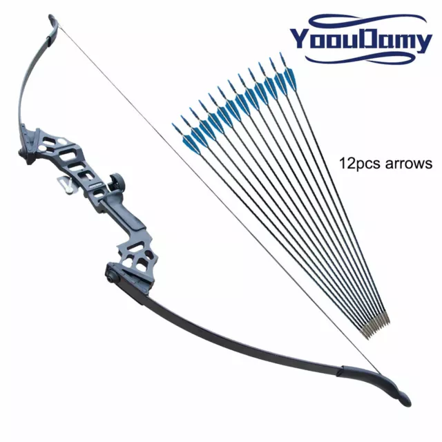 Archery Takedown Recurve Bow Hunting Target with Arrow Rest & Bow Sight for RH