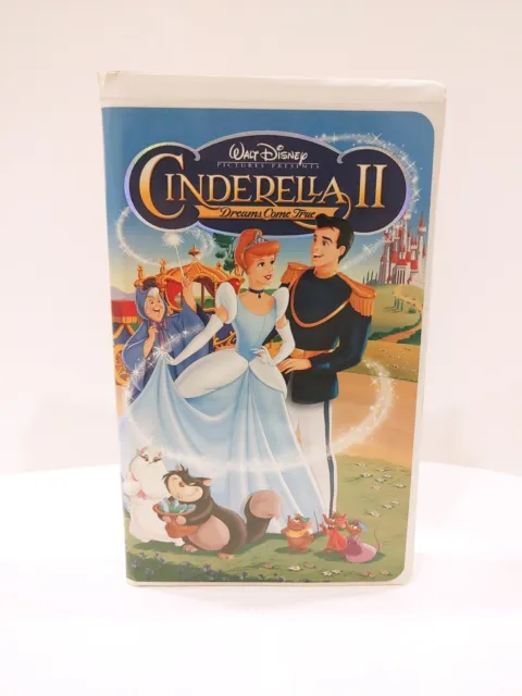 Walt Disney's Cinderella II (2): Dreams Come True (VHS, 2002) Vintage RARE