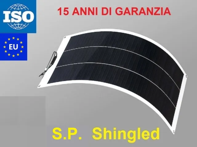 Pannello solare flessibile celle Sunpower 200W per barca camper camping 1170x670