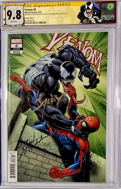 Venom #6 CGC SS 9.8 2 X Signed Mark Bagley David Michelinie NM/MT RARE