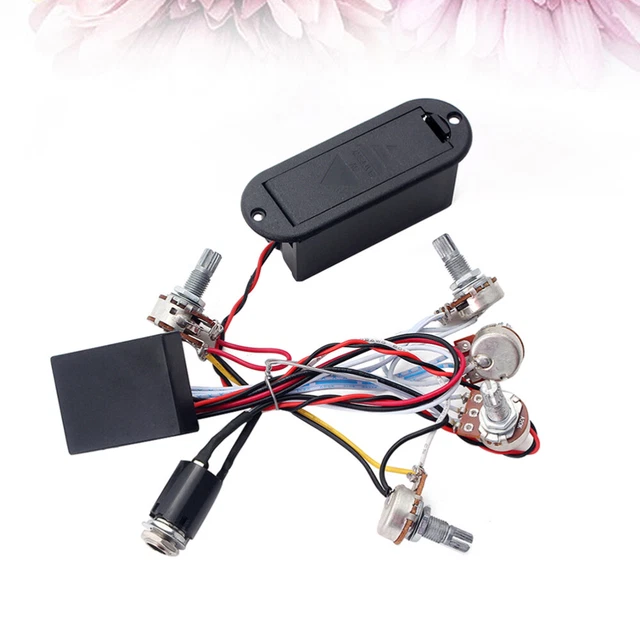 Préampli égaliseur 3 Bandes Pour Basse - Actif/passif - Remplacement Circuit Basse Active - Contrôle Basses/aigus/volume - 11