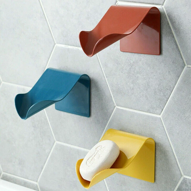 Soap Box Wall Shelf Holder Suction Storage Plate Bathroom Rack Dish Shower