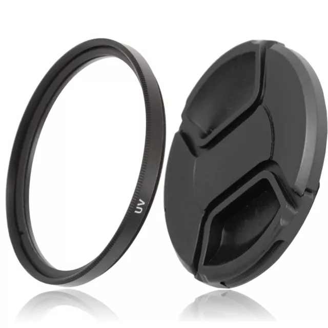 58mm UV Filter & Objektivdeckel Lens Cap für 58mm DSLR SLR Foto Kamera Objektive