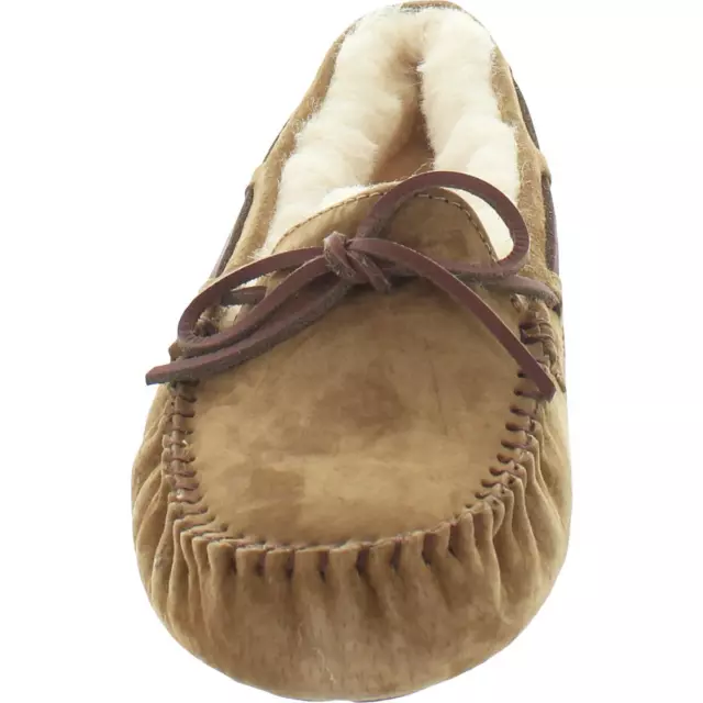 UGG WOMENS DAKOTA Brown Suede Moccasin Slippers Shoes 5 Medium (B,M ...
