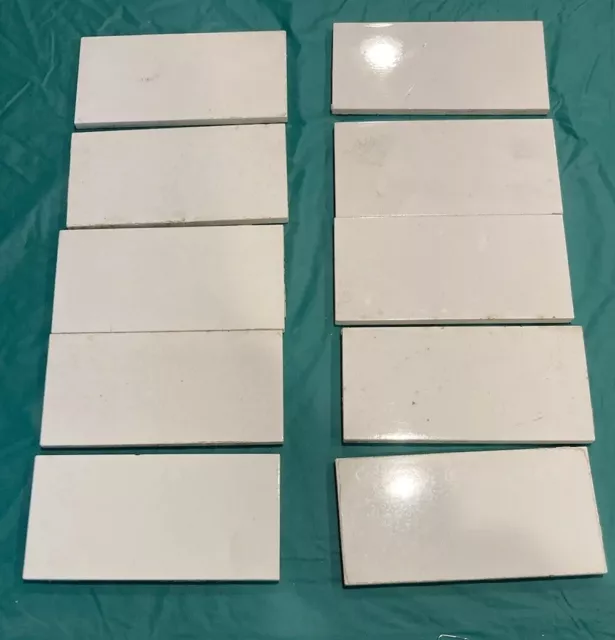 Antique Used German “BB” Subway Tiles 6” X 3” Excellent Condition - Lot Of 10