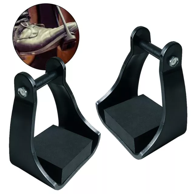 Stirrups Foam Pedal Versatility Black Comfort Decorative Protectection