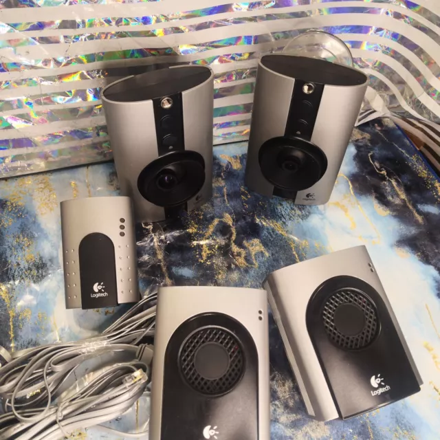 Logitech Wilife Digital Indoor Security Video System 2 Camera & 3 Power Supply