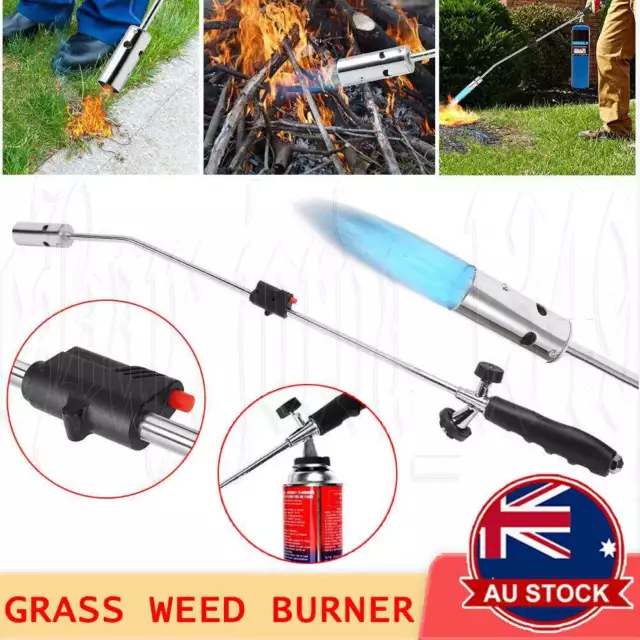 Propane Weed Burner Killer Butane Gas Blowtorch Garden Tool Torch Handle Lighter